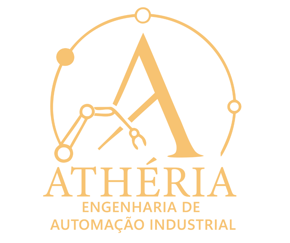 The logo for athenia engenharia de automacao industrial