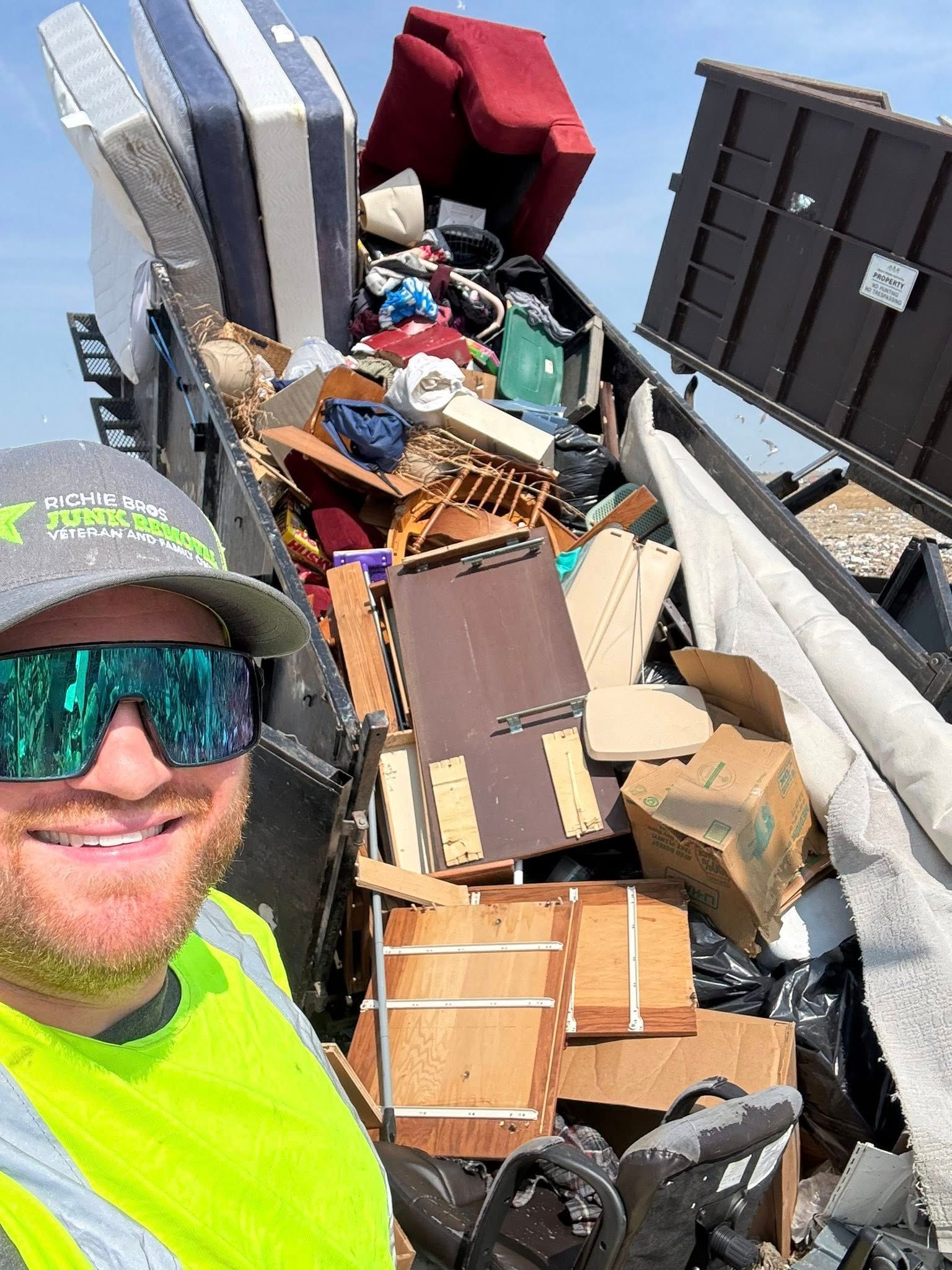 two mattress ready for removal