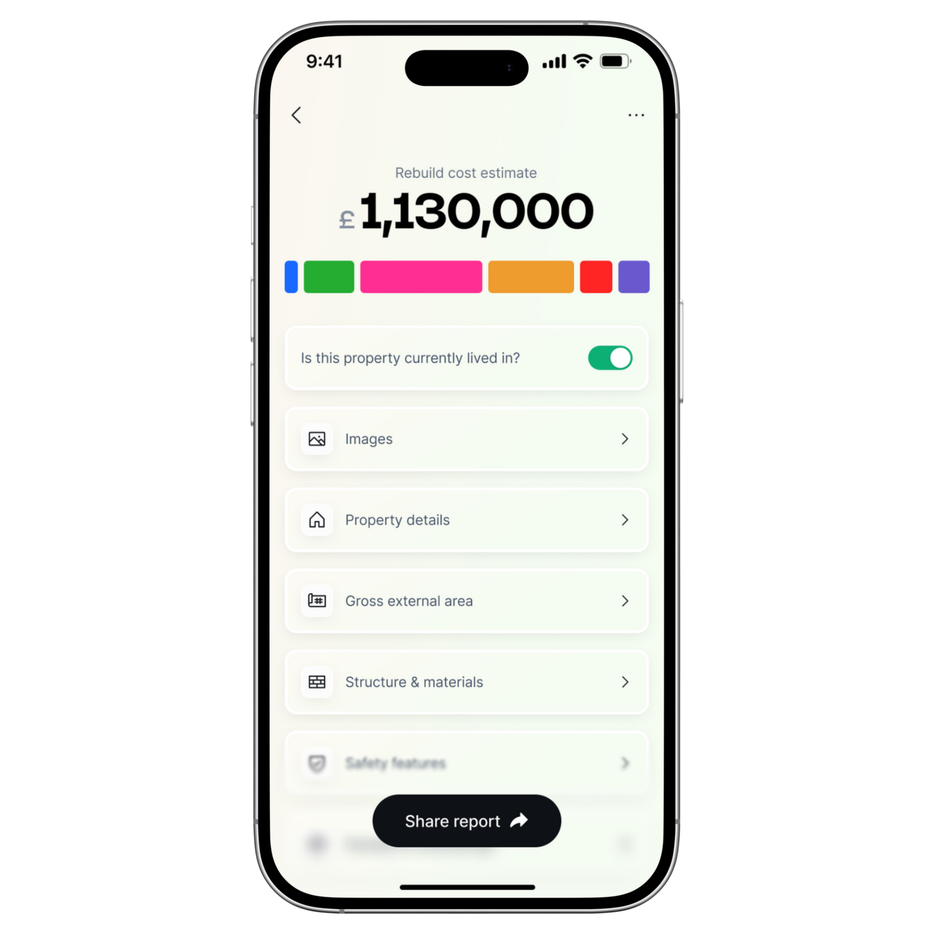 Smartphone screen showing an app interface. Options for adding images from camera, gallery, file, and URL.