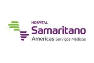 The logo for hospital samaritano americas serviços medicos