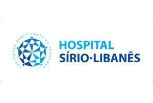 Um logotipo para um hospital em língua estrangeira.