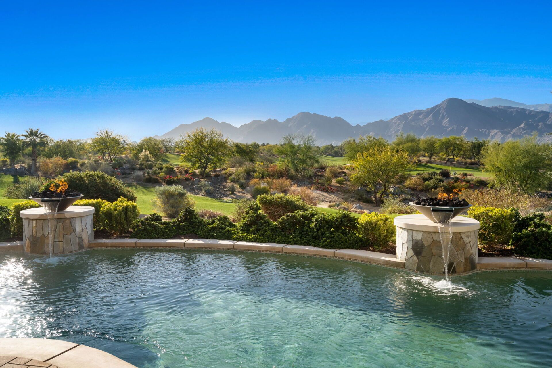 Pool with Waterfall feature