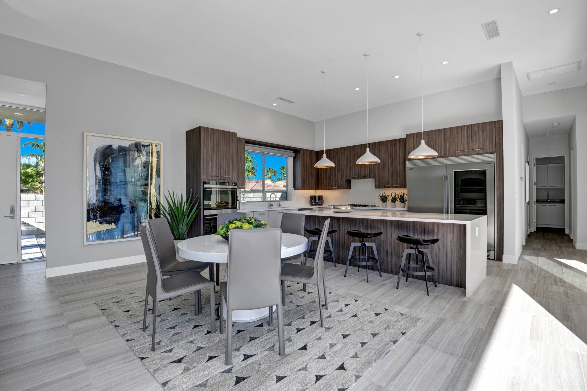 Bogart Trail dining room to kitchen