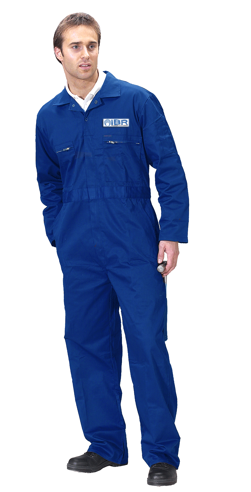 Image of an industrial boiler repair technician