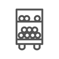 uma prateleira cheia de garrafas de vinho sobre um fundo branco.