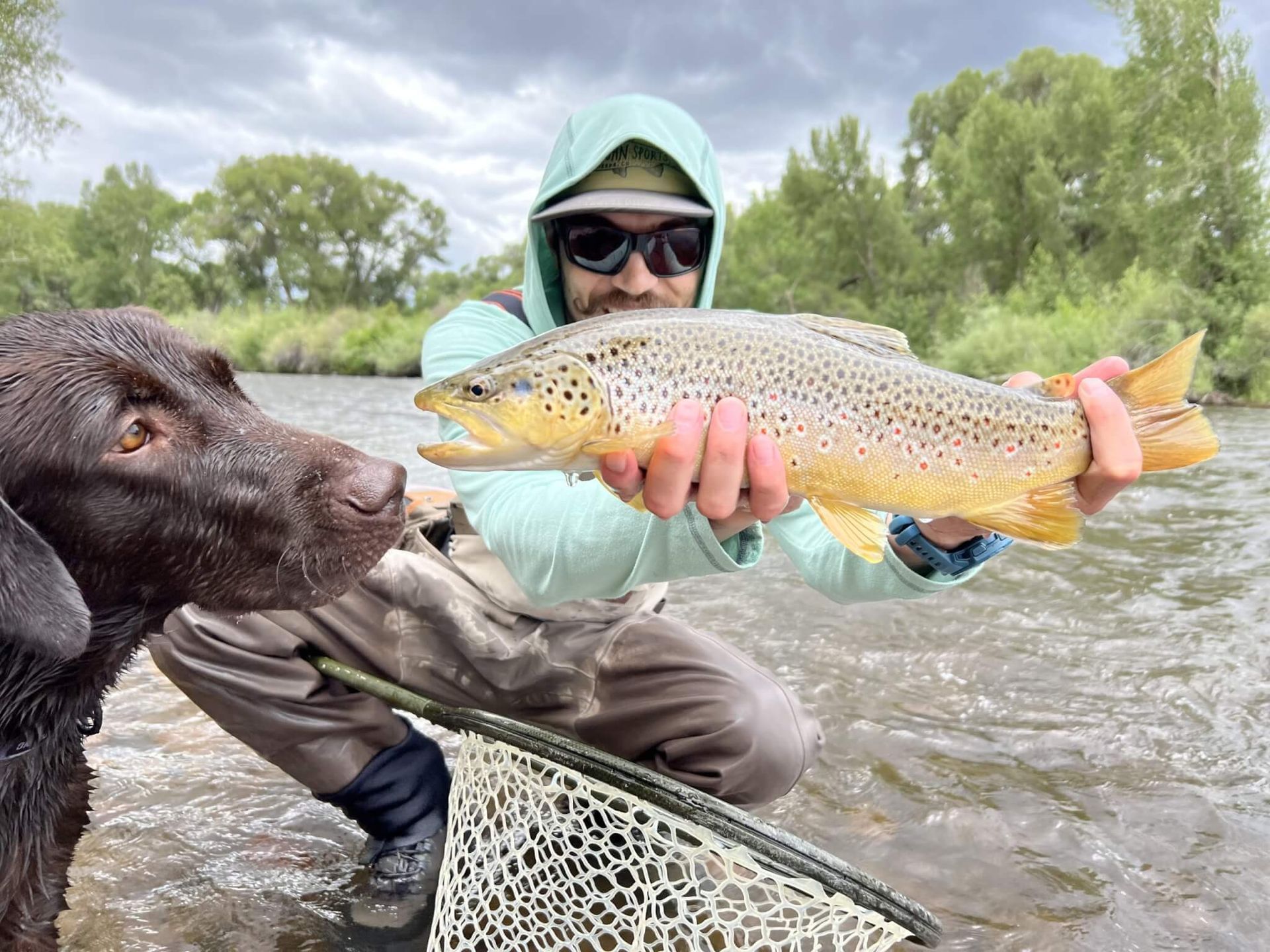 Trout fishing on the Conejos  River  Antonito Colorado