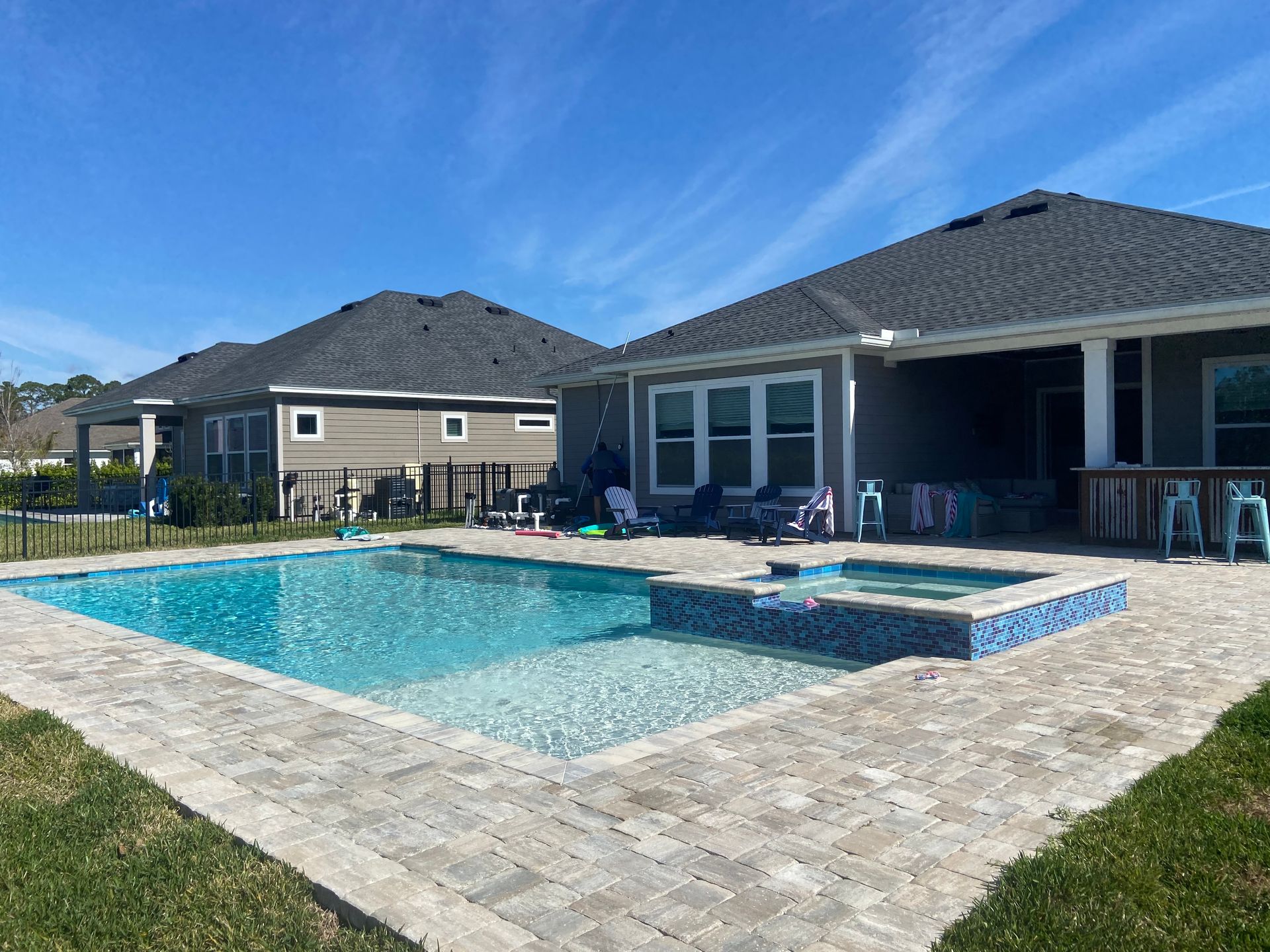 Before Pool Screen Enclosures