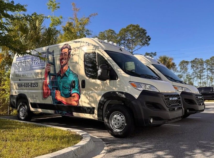 A Screen Repair By Joe Power LLC Van