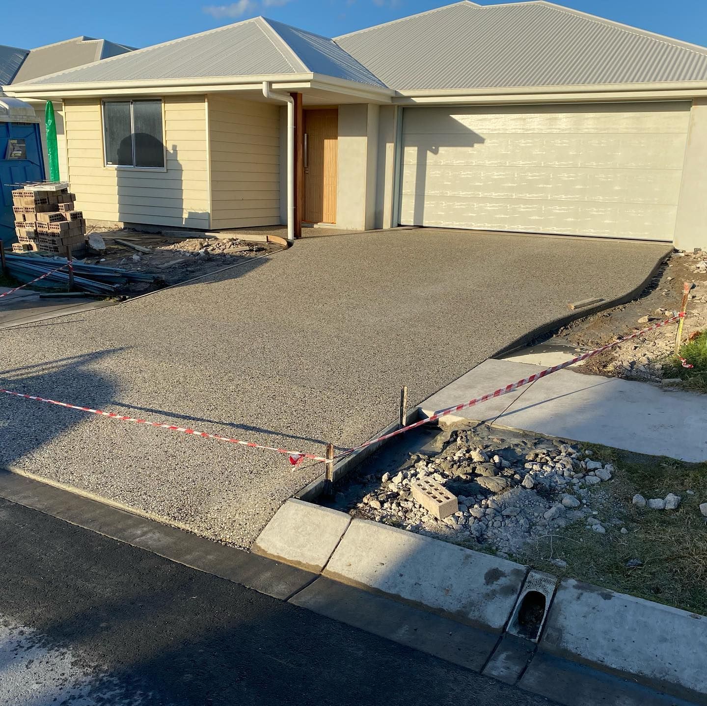 A House With a Gravel Driveway Under Construction — Construction 33 in Sunshine Coast, QLD