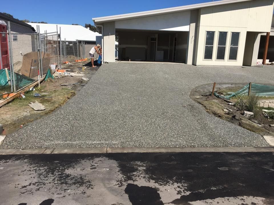 Driveway is Being Built in Front of a House — Construction 33 in Noosa, QLD
