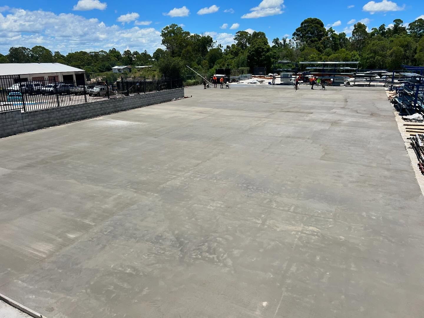 Freshly Poured Concrete Surface — Construction 33 in Sunshine Coast, QLD