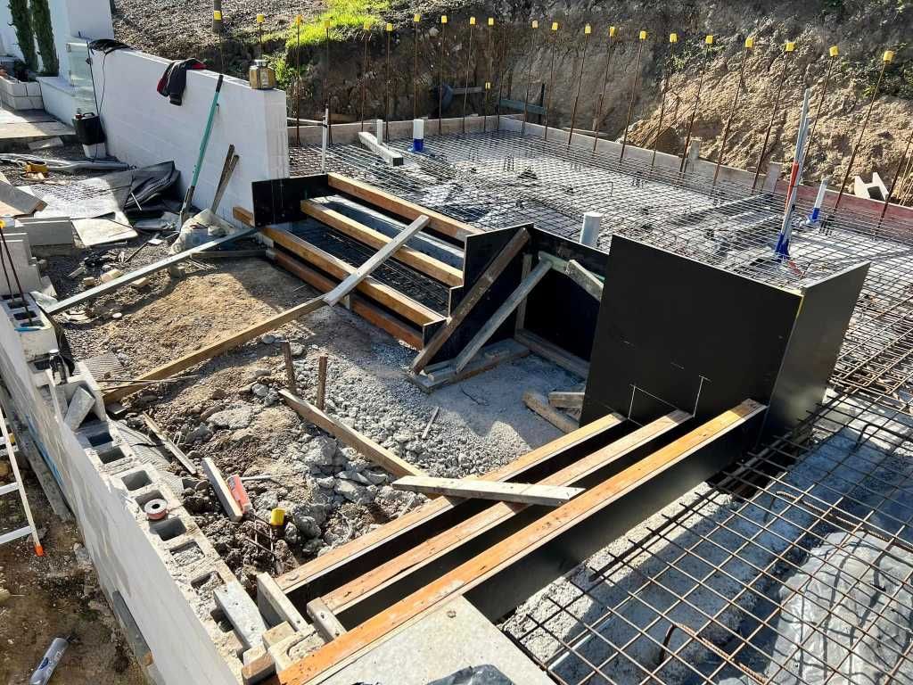 A Concrete Staircase is Being Built on a Construction Site — Construction 33 in Buderim, QLD
