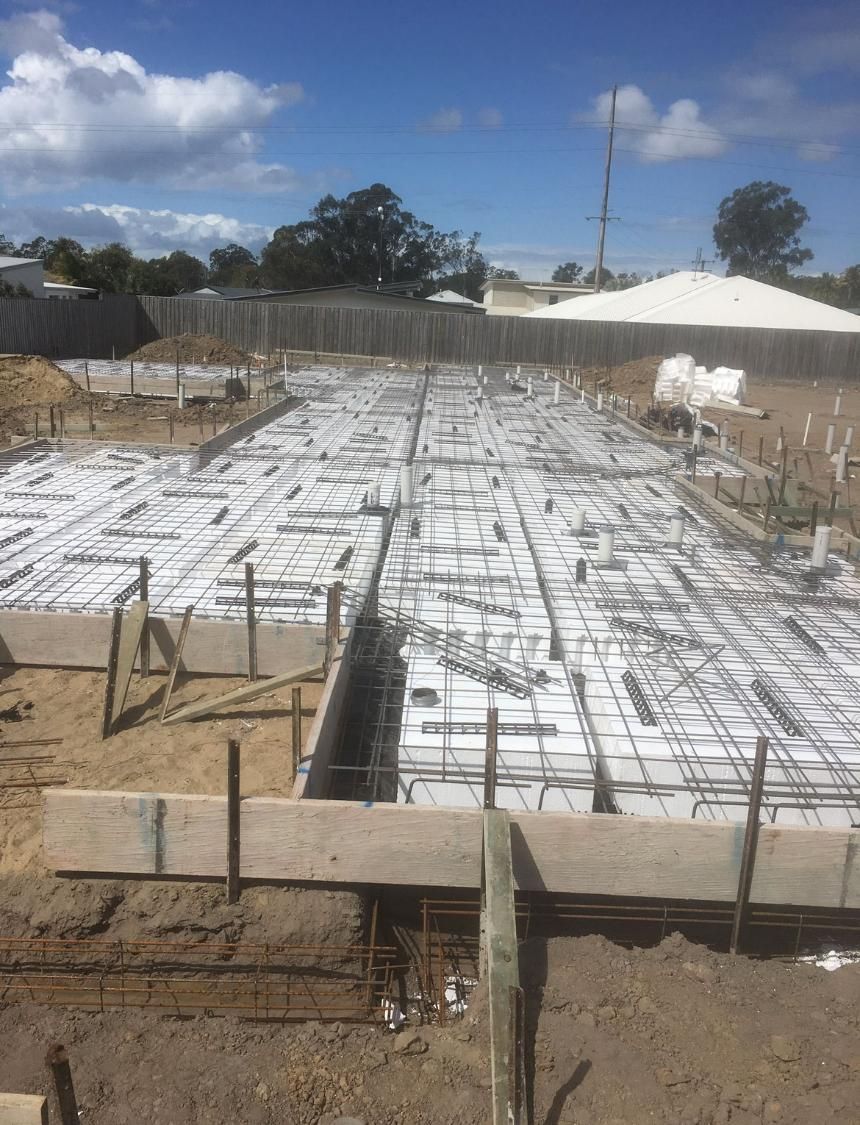 Construction Site With a Lot of Concrete — Construction 33 in Maroochydore, QLD