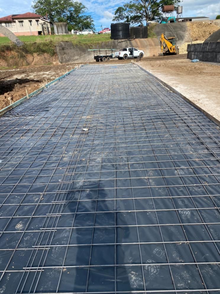 Large Concrete Slab is Being Built on a Construction Site — Construction 33 in Maroochydore, QLD