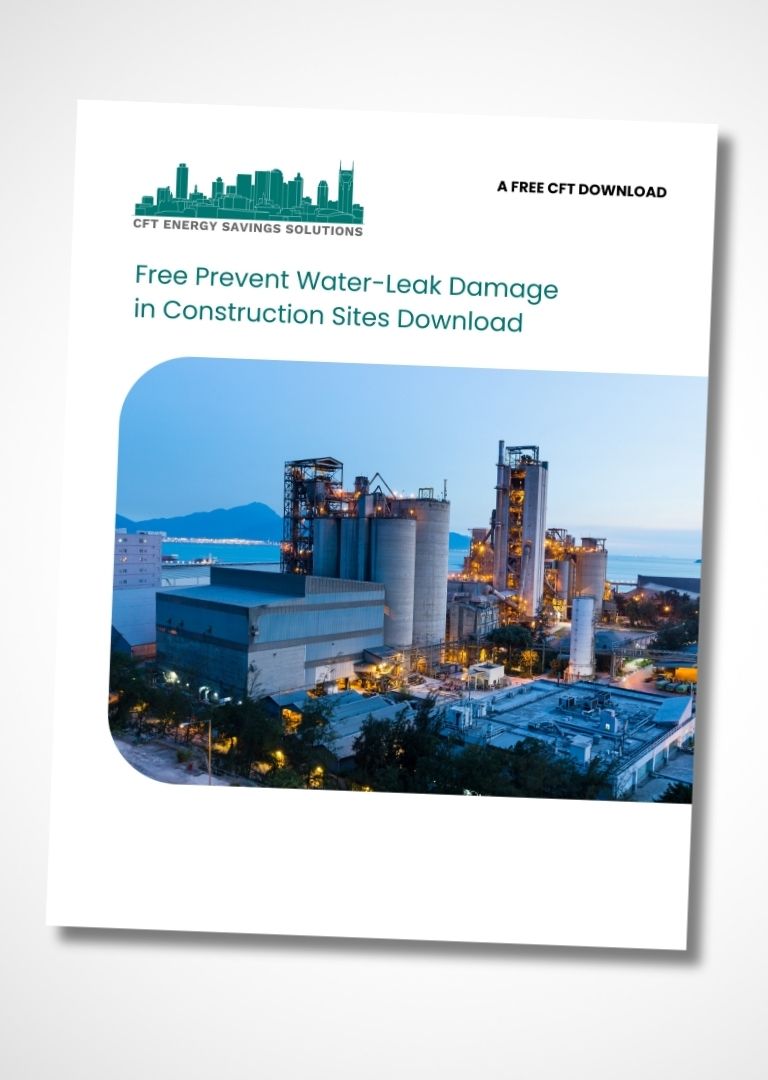 A brochure about preventing water leak damage in construction sites