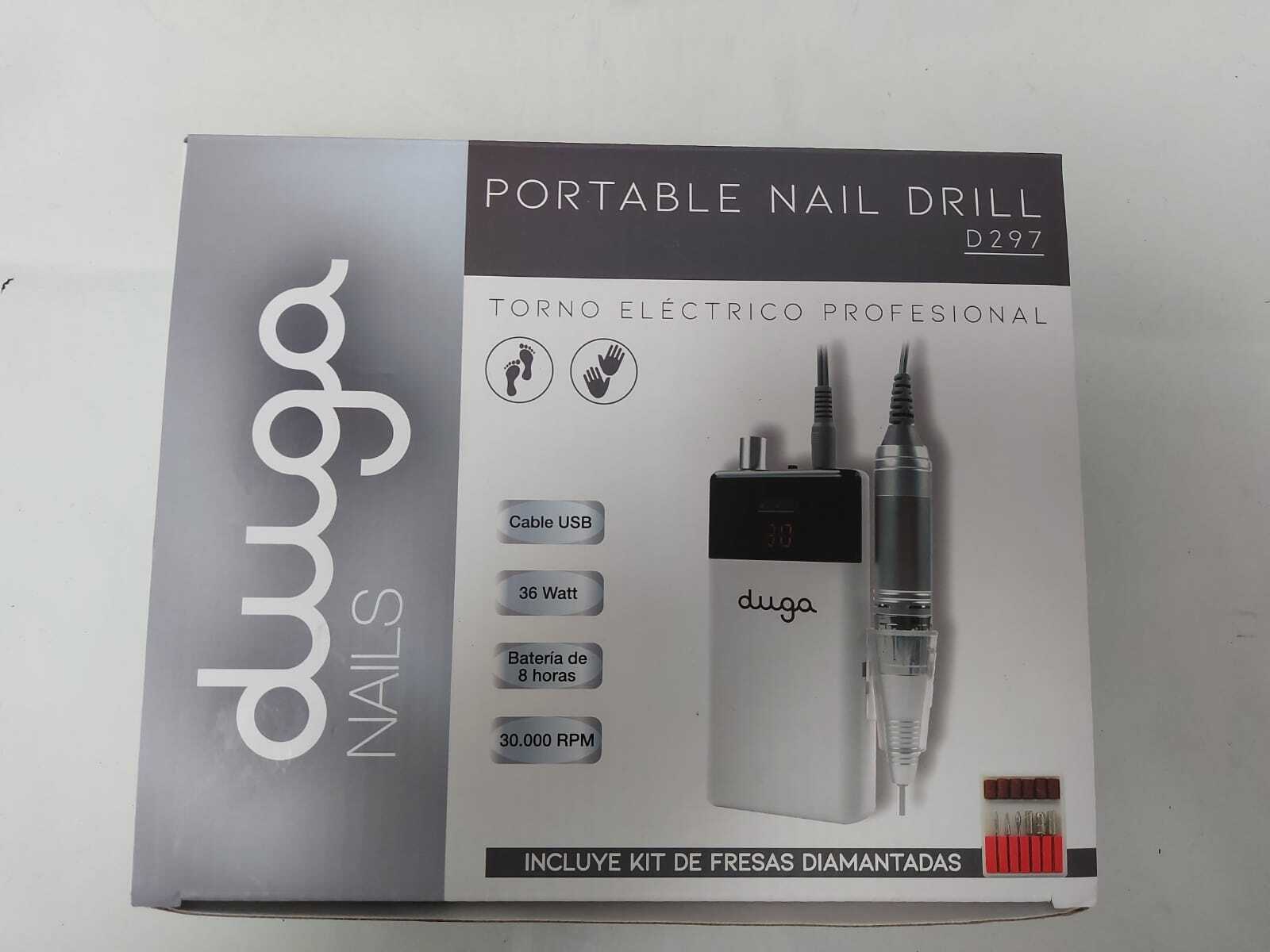 Caja de taladro de uñas portátil