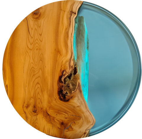 Varndell resin and wood coffee table