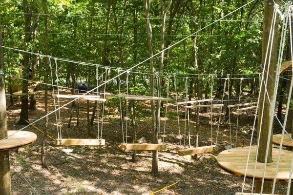 High ropes course in Frederick County