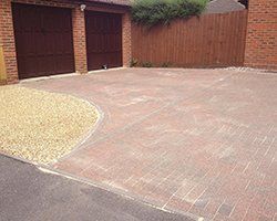 after cleaning block paving