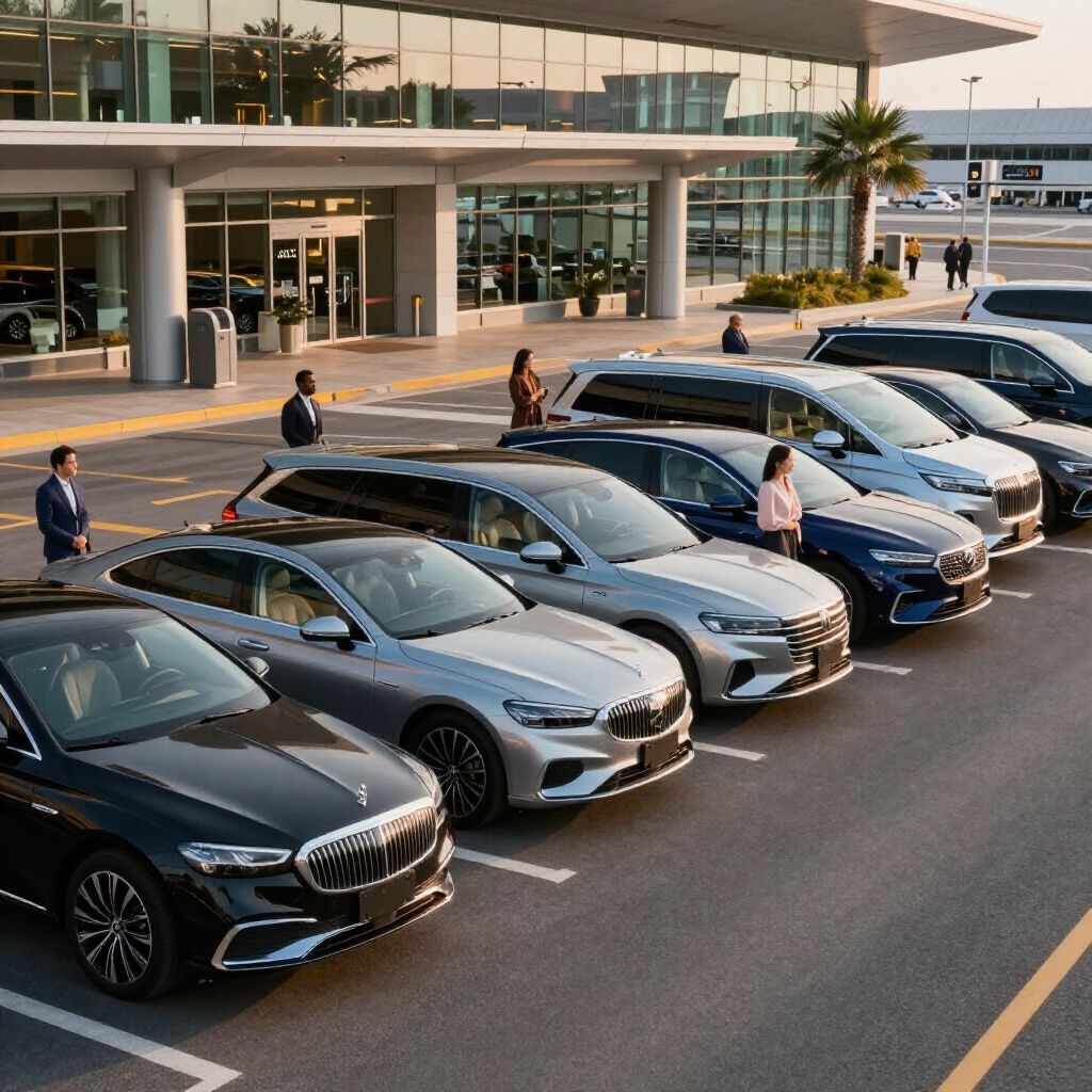 Cars parked outside a building; several people near the vehicles.