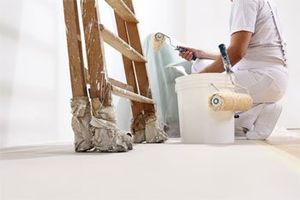 Interior Painting — Painter man at Work in Los Angeles, CA