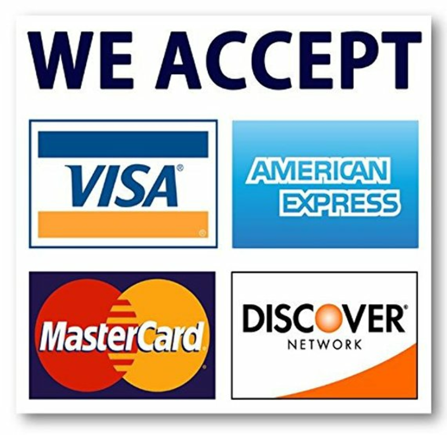 Credit and debit logos
