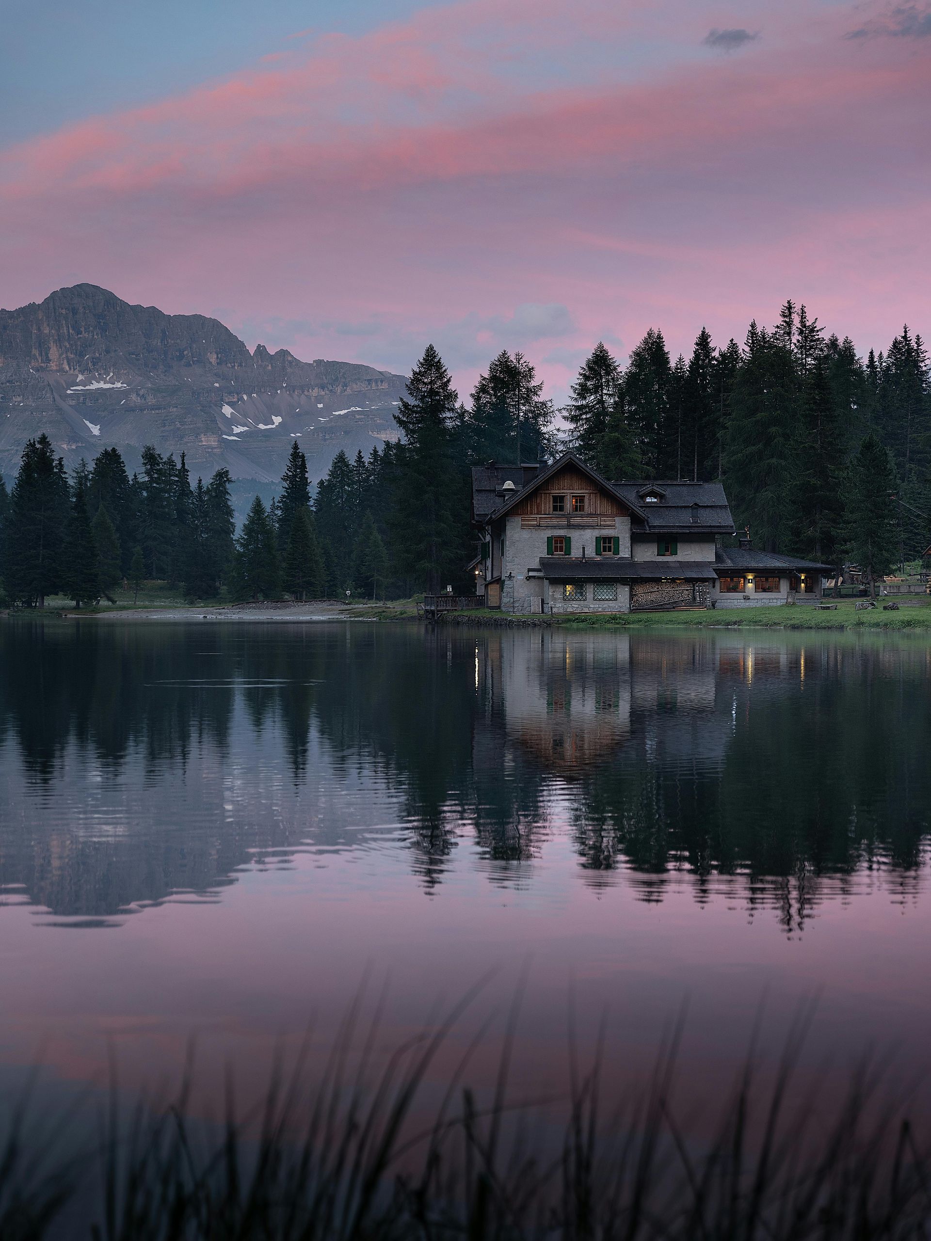 sunset at the lake