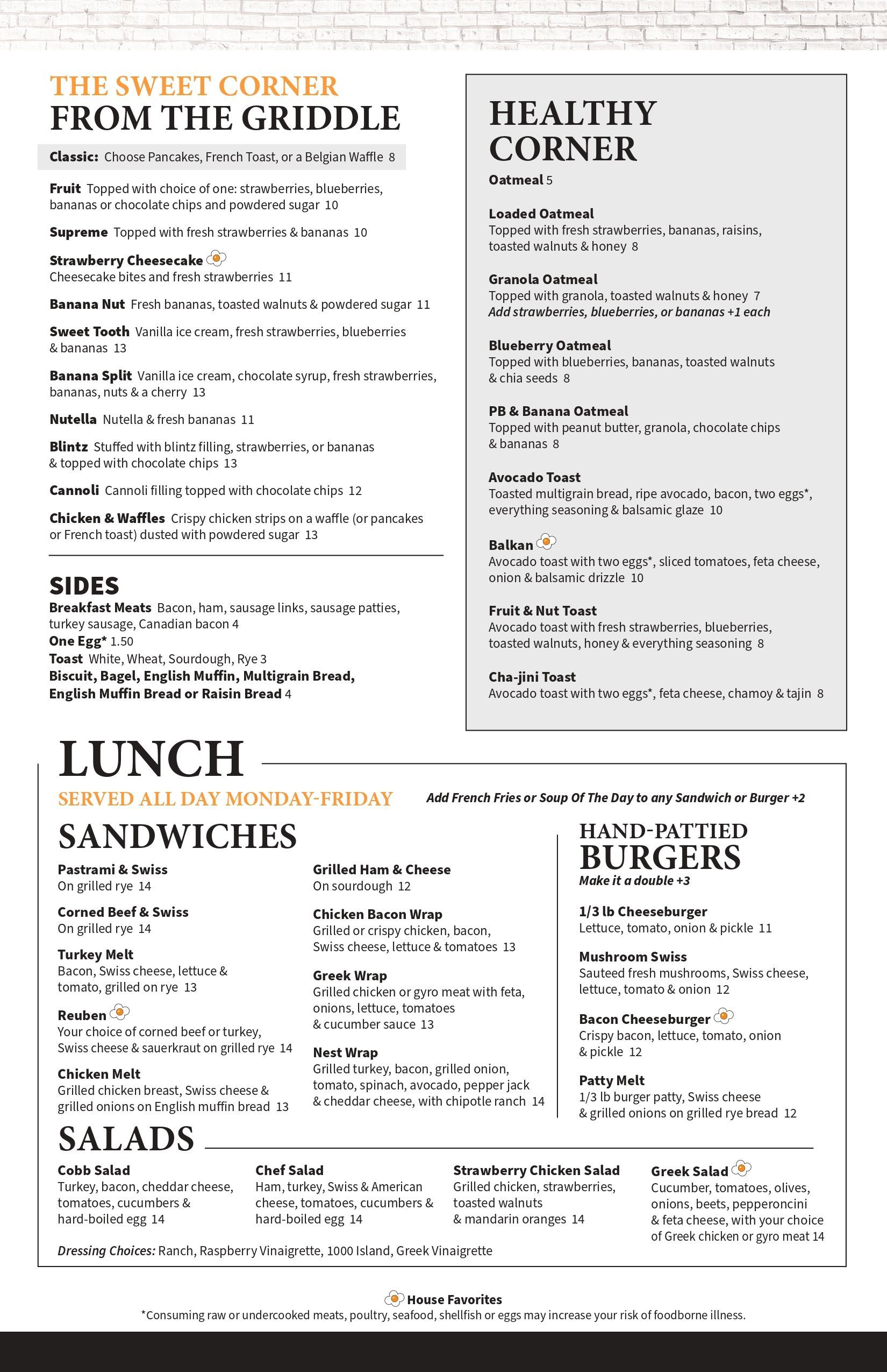 Lunch Food, Breakfast The Nest Egg Cafe Allendale, MI