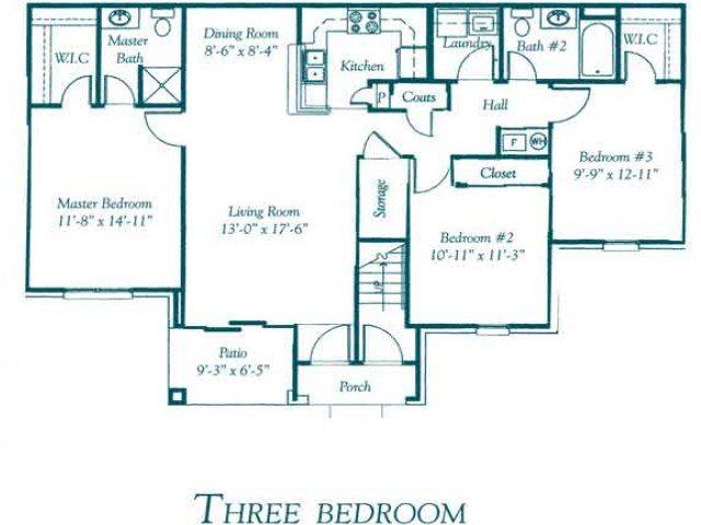 3 bed downstairs