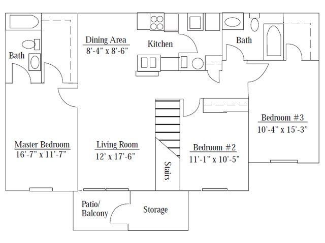 3 Bedroom Downstairs