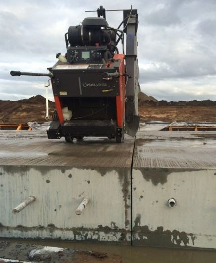 X5000 soffcutting expansion joints to 100mm deep