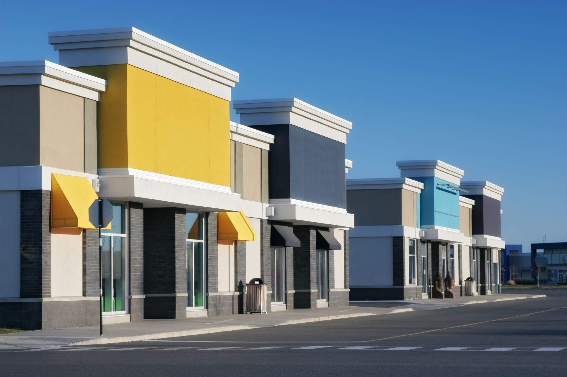 Colorful Store Building Exteriors — Alexander, AR — Morales Painters LLC