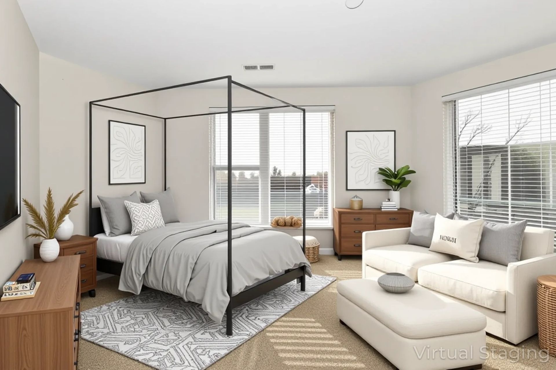 An empty apartment with hardwood floors and white walls.