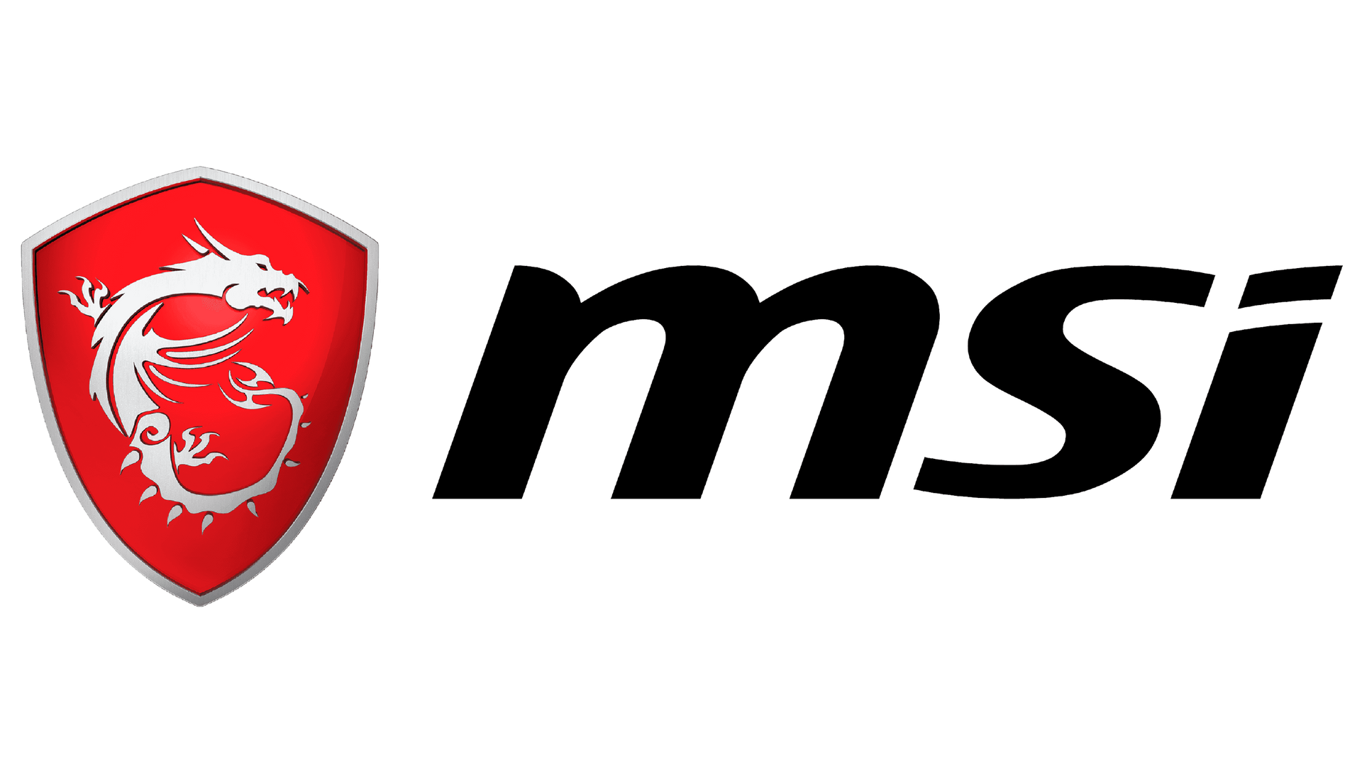 The msi logo is a red shield with a dragon on it.