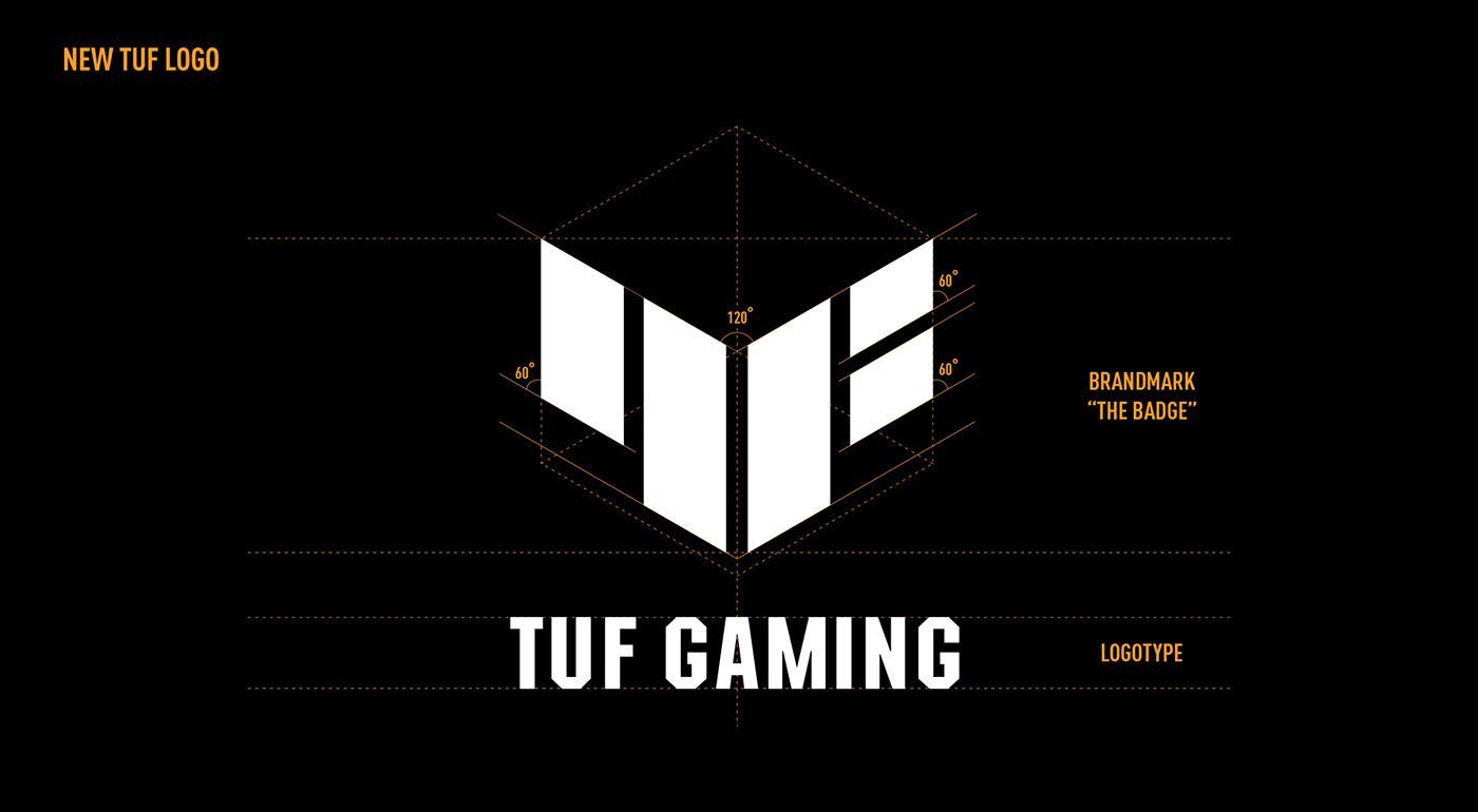 The logo for tuf gaming is a white cube on a black background.