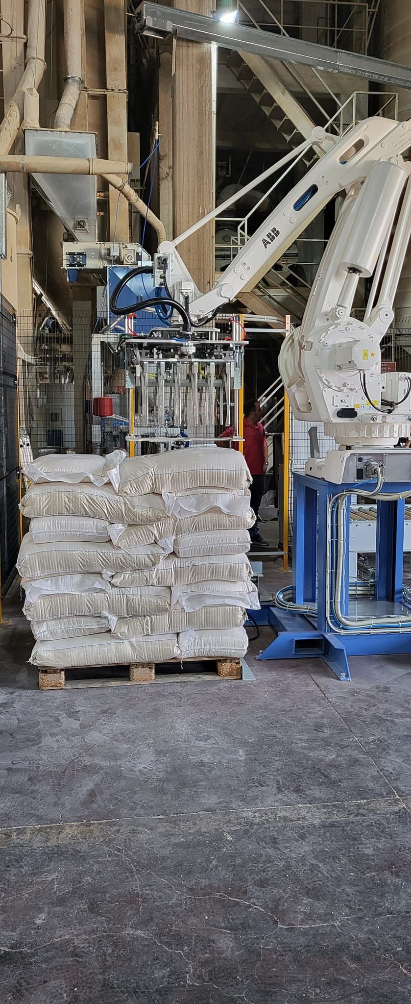 braccio sollevatore sacchi farina Matera Molitoria Lucana