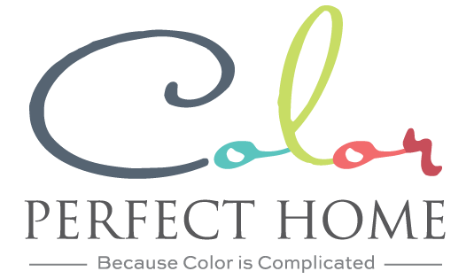 the logo for color perfect home because color is complicated