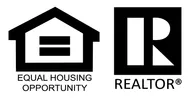 A black and white logo for equal housing opportunity and a realtor.