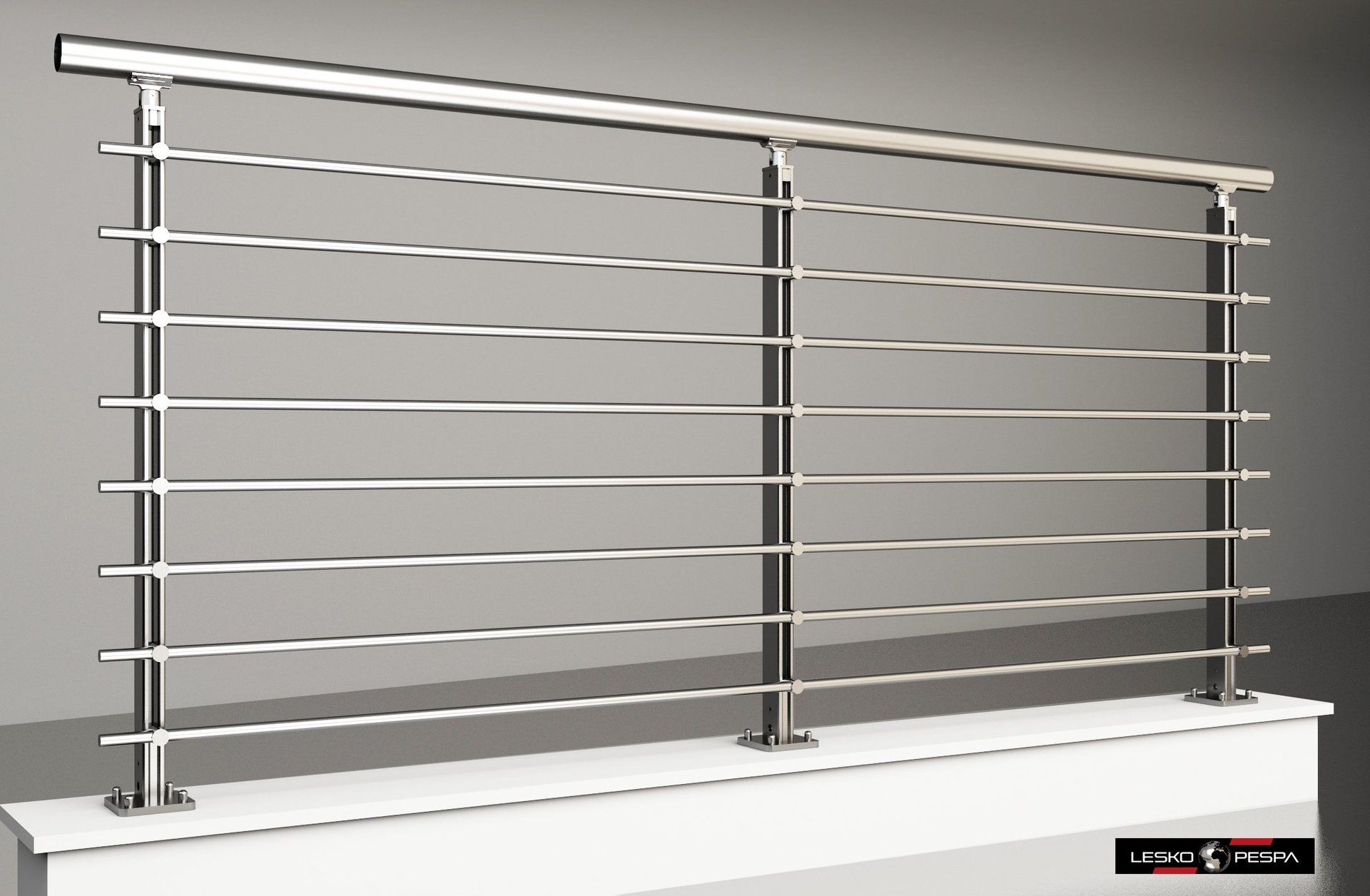 parapetto in acciaio