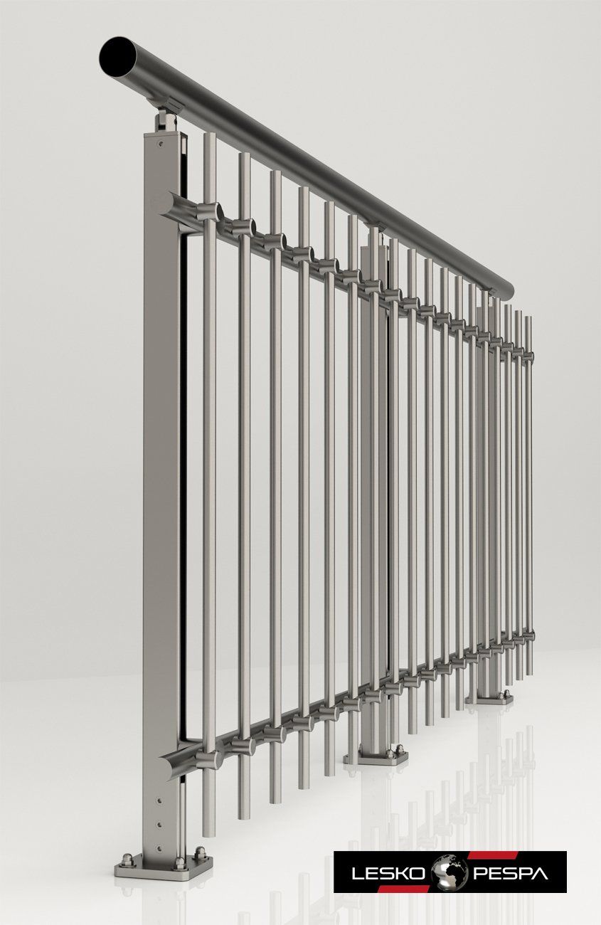 pezzo in acciaio per parapetto