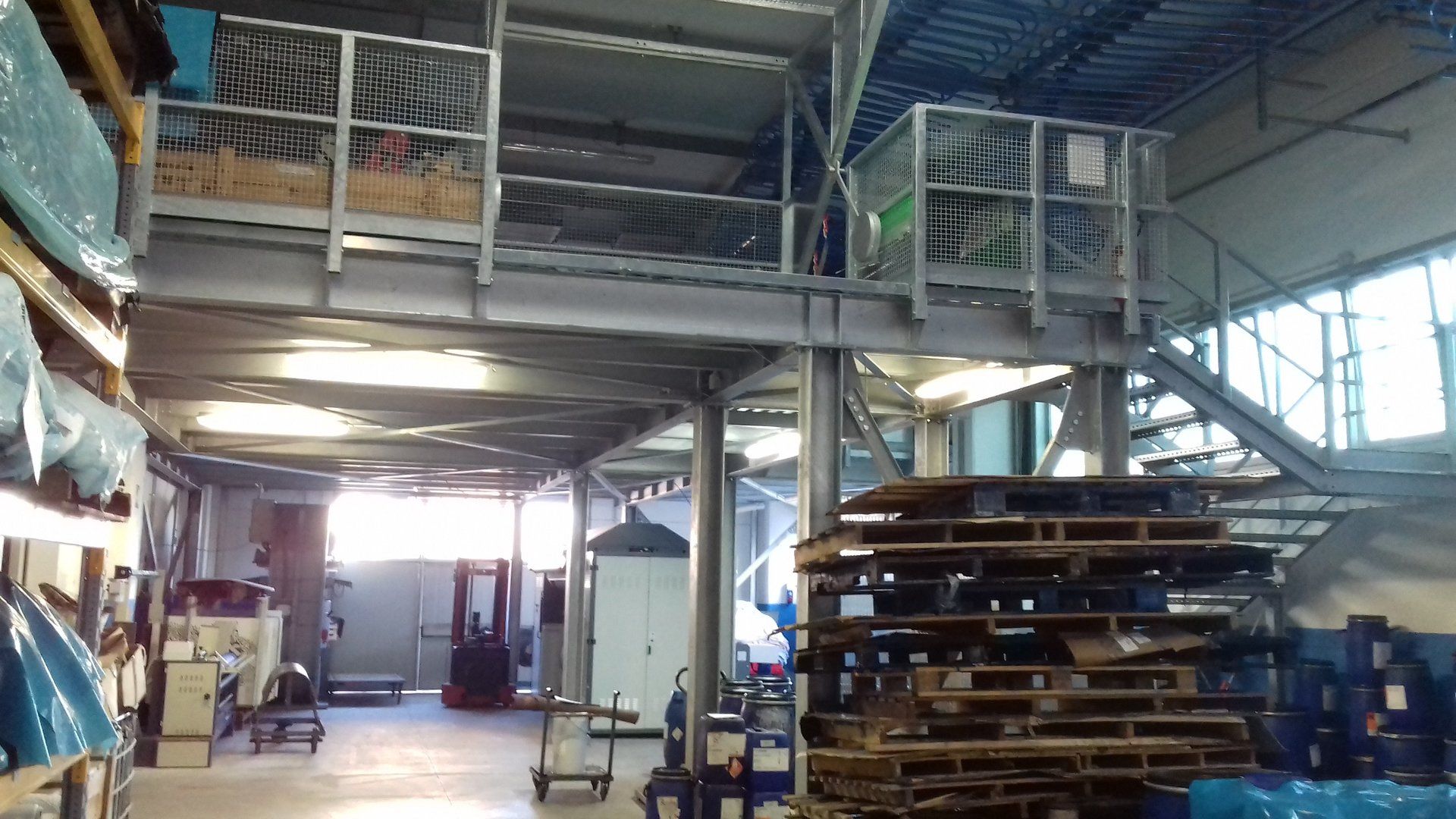 soppalco in acciaio zincato