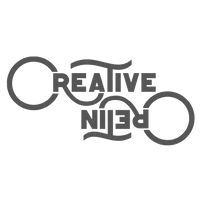 Creative Rein logo in gray. Text includes
