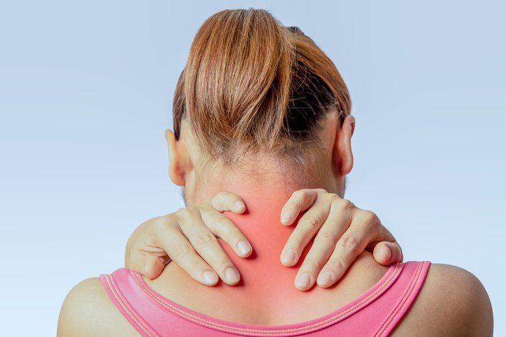 Woman Suffering from Neck Pain