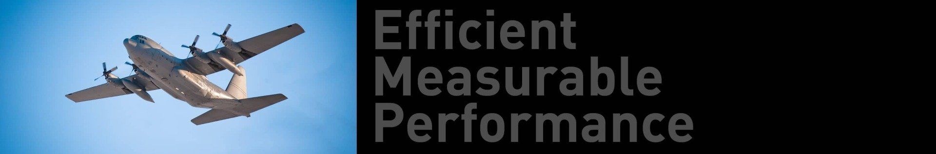 Efficient Measurable Performance banner