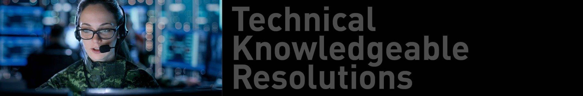 Technical Knowledgeable Resolutions banner