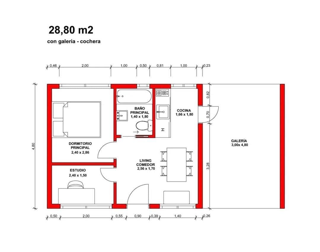 Un plano en blanco y negro de una casa.