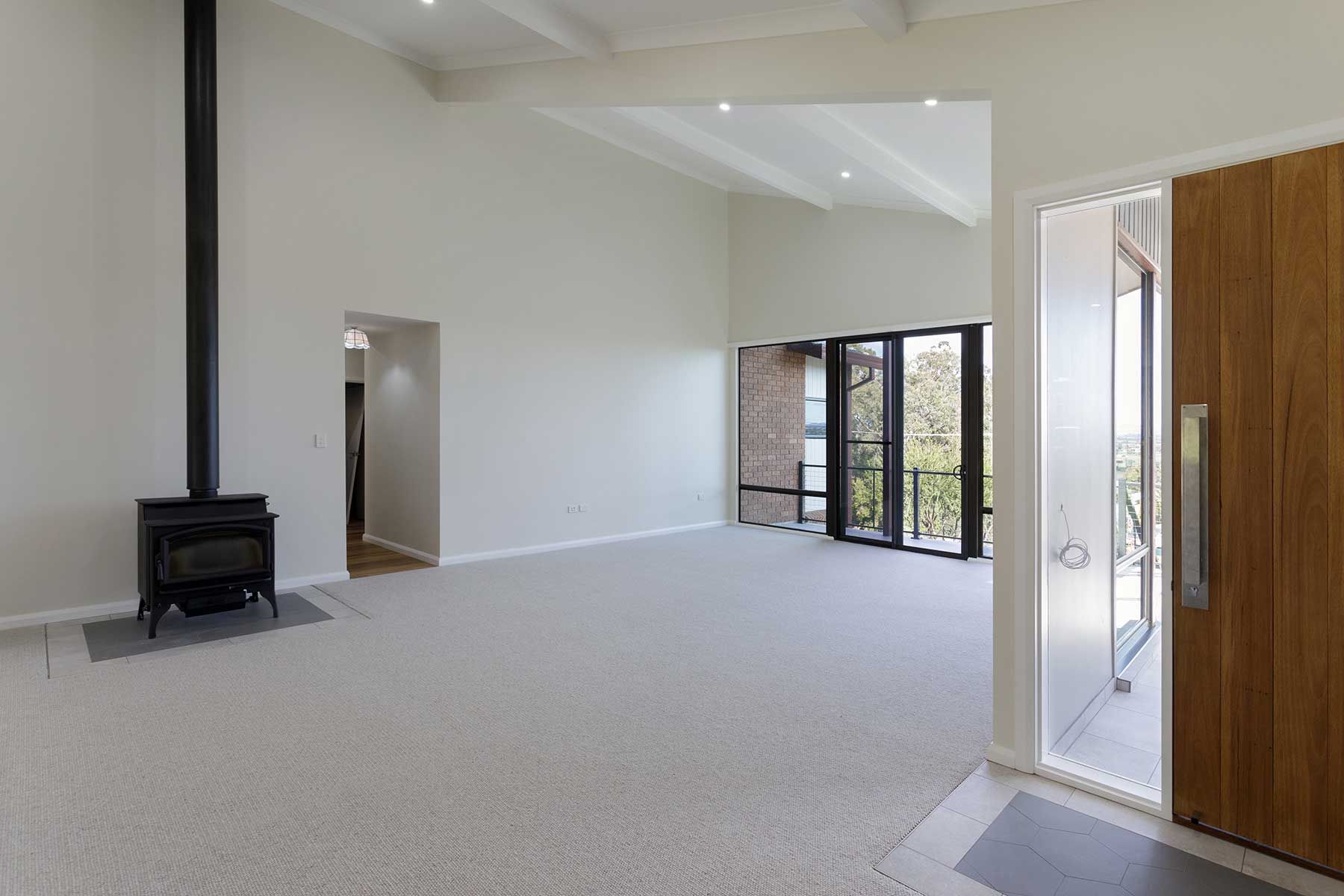 Empty room with chimney — Home Builders in Tamworth, NSW