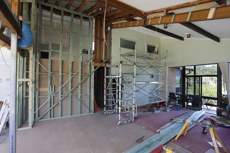 Construction of living room — Home Builders in Tamworth, NSW