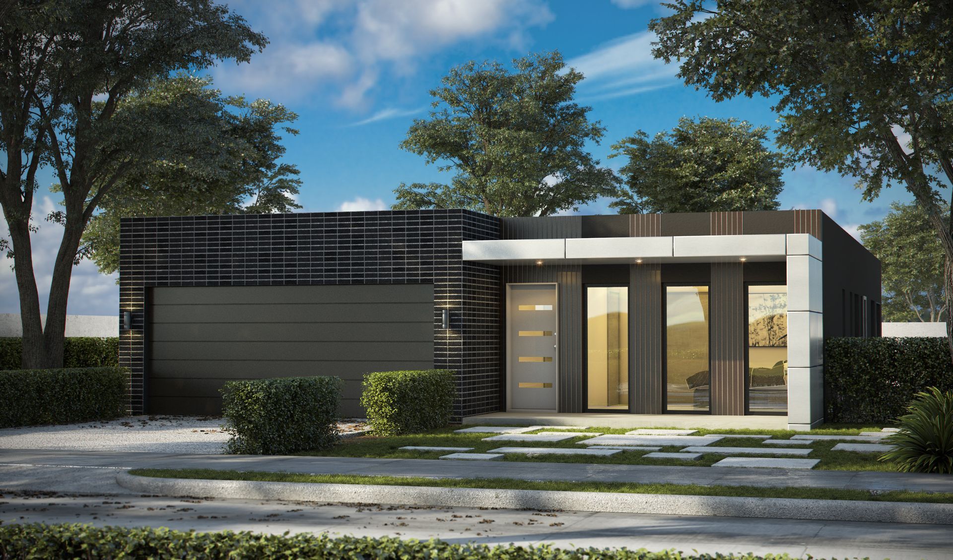 A Modern House With a Garage — Kareela Constructions In Hillvue, NSW
