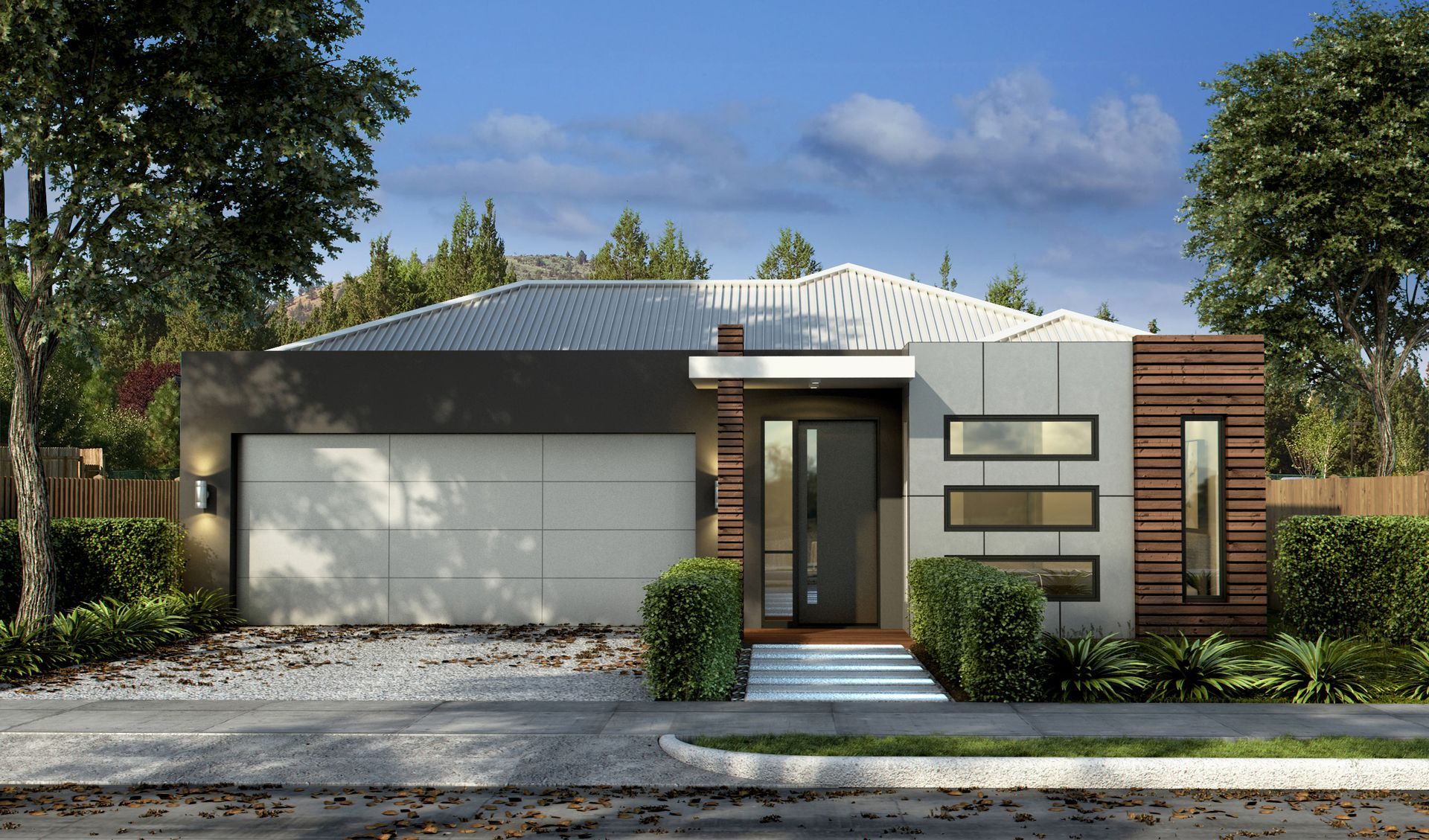 A Modern House With a Garage — Kareela Constructions In Hillvue, NSW